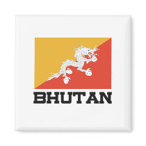 Bhutan Flag magnets