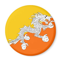 Bhutan Flag Magnet
