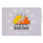 Bhutan Flag Map 2.0 Cards