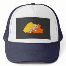 Bhutan flag map hats