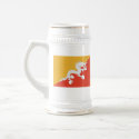 Bhutan Flag & Map Mug