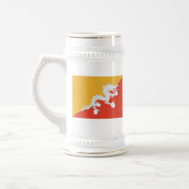 Bhutan Flag & Map Mug