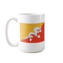 Bhutan Flag & Map Mug