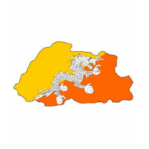 Bhutan flag map t-shirts by FlagStore Bhutan flag map t-shirts
