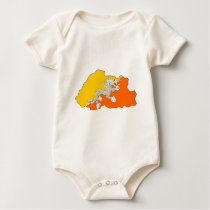 Bhutan flag map t-shirts by FlagStore Bhutan flag map t-shirts