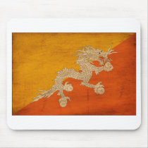 Bhutan Flag Mousepads
