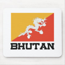 Bhutan Flag Mouse Mat