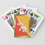Bhutan Flag Playing Cards playing cards
