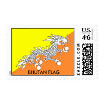 BHUTAN FLAG STAMP