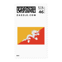 Bhutan Flag postage
