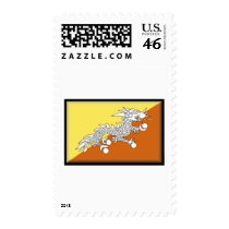 Bhutan Flag postage