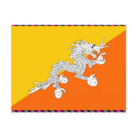 Bhutan Flag Postcards