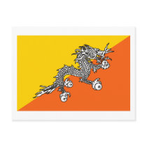 Bhutan Flag Postcard
