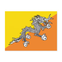 Bhutan Flag Post Cards