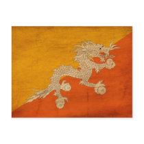 Bhutan Flag Post Cards