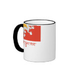 Bhutan Flag with Name in Dzongkha Mug