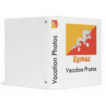 Bhutan Flag with name in Russian binders