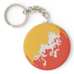 Bhutan Gnarly Flag Key Chains