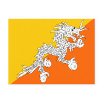 Bhutan High quality Flag Postcards