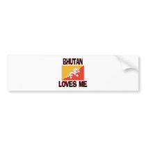 Bhutan Loves Me bumper stickers