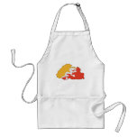 Bhutan map BT Apron