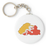 Bhutan map BT Keychains