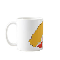 Bhutan map BT Mug