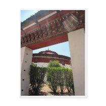 bhutan museum gate postcards