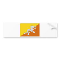 Bhutan National Flag bumper stickers