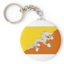 Bhutan National Flag Keychains