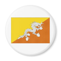 Bhutan National Flag Magnets