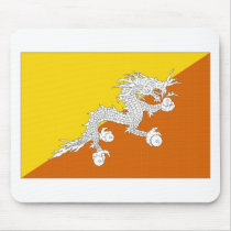 Bhutan National Flag Mousepads