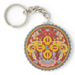 Bhutan Official Coat Of Arms Heraldry Symbol Key Chains