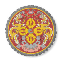 Bhutan Official Coat Of Arms Heraldry Symbol Refrigerator Magnets
