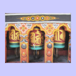 bhutan prayer wheels canvas prints