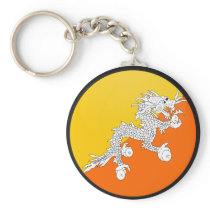 Bhutan quality Flag Circle Keychains