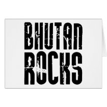 Bhutan Rocks Greeting Card