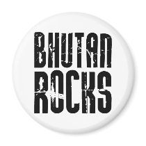 Bhutan Rocks Refrigerator Magnet