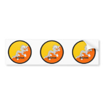 Bhutan Roundel quality Flag Bumper Stickers
