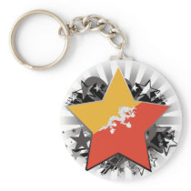 Bhutan Star Keychain