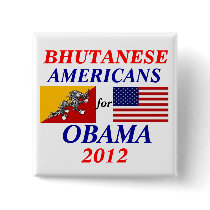 bhutanese americans for Obama Pin