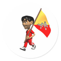 Bhutanese Boy stickers