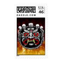 Bhutanese Demon Postage Stamps