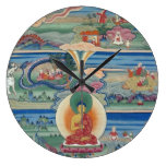 Bhutanese painted thanka of the Jataka Tales wall clocks