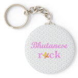Bhutaneses Rock - Cute Pink Key Chain