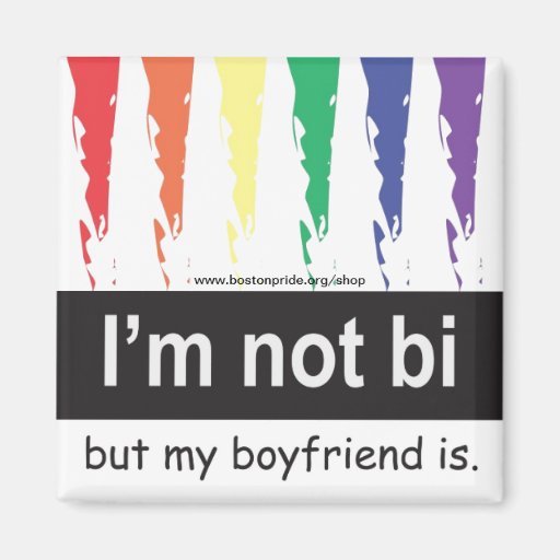 Bi Boyfriend Magnet Square