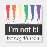 Bi Girlfriend Magnet Square