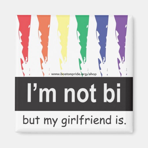 Bi Girlfriend Magnet Square