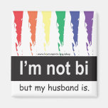 Bi Husband Magnet Square