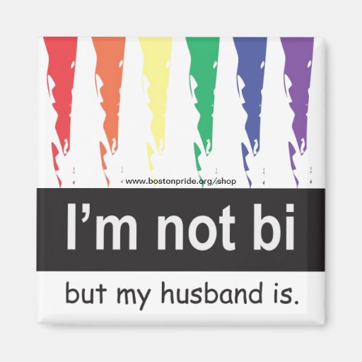 Bi Husband Magnet Square